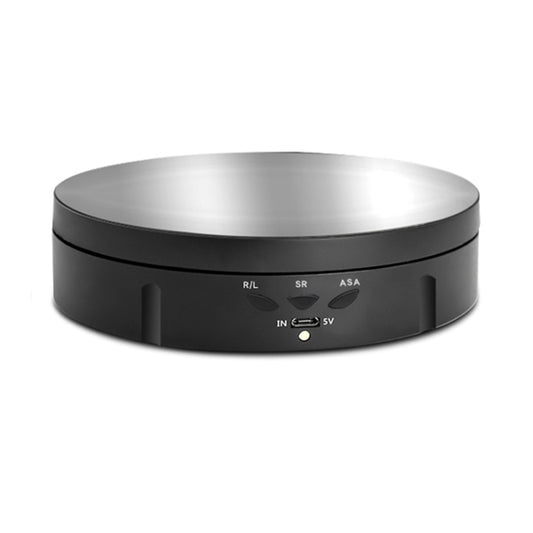 14.6cm USB Electric Rotating Turntable Display Stand Video Shooting Props Turntable for Photography, Load: 10kg(Black Mirror) -  by buy2fix | Online Shopping UK | buy2fix