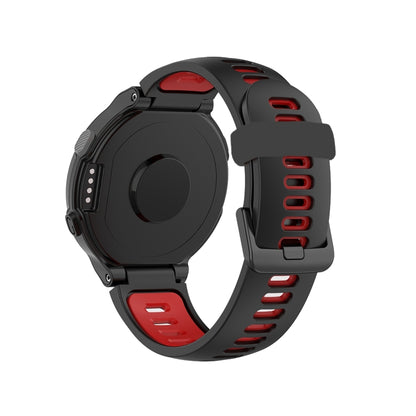 For Garmin Forerunner 735 / 235 Two-color Silicone Watch Band(Black+Red) by buy2fix