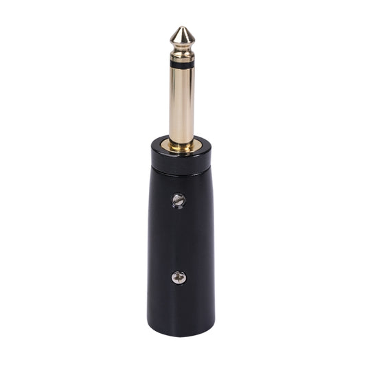 2 PCS LZ1168G Gilded 6.35mm Mono Male to XRL Male Audio Adapter Microphone Stereo Speaker Connector - Microphone Audio Cable & Connector by buy2fix | Online Shopping UK | buy2fix