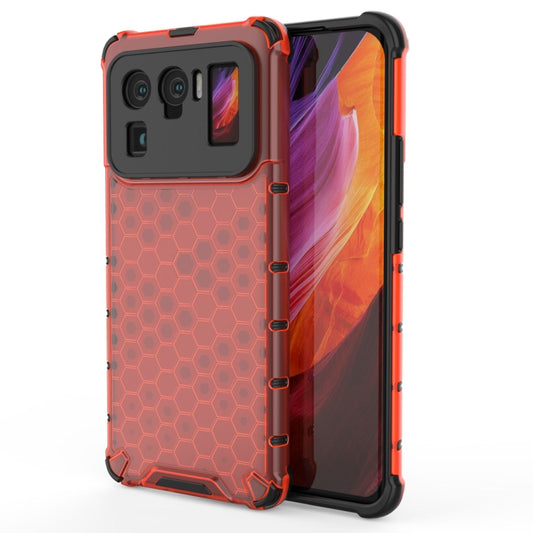For Xiaomi Mi 11 Ultra Shockproof Honeycomb PC + TPU Case(Red) - Xiaomi Cases by buy2fix | Online Shopping UK | buy2fix