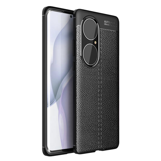 For Huawei P50 Pro Litchi Texture TPU Shockproof Case(Black) - Huawei Cases by buy2fix | Online Shopping UK | buy2fix