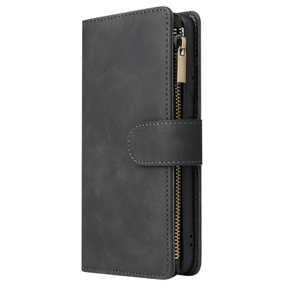 For Huawei P30 Lite Multifunctional Retro Frosted Horizontal Flip Leather Case with Card Slot & Holder & Zipper Wallet & Photo Frame & Lanyard(Black) - Huawei Cases by buy2fix | Online Shopping UK | buy2fix