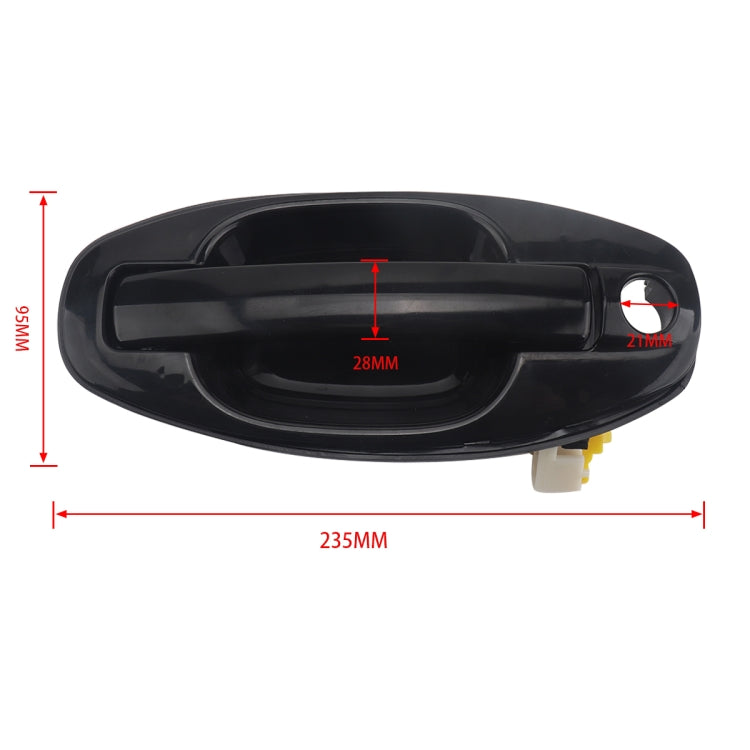 2 PCS A5873 Car Front Outside Door Handle 8265/6026000 for Hyundai Santa Fe 2001-2006 by buy2fix