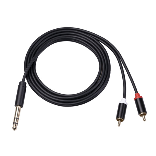 3685 6.35mm Male to Double RCA Male Stereo Audio Cable, Length:1.5m - Microphone Audio Cable & Connector by buy2fix | Online Shopping UK | buy2fix