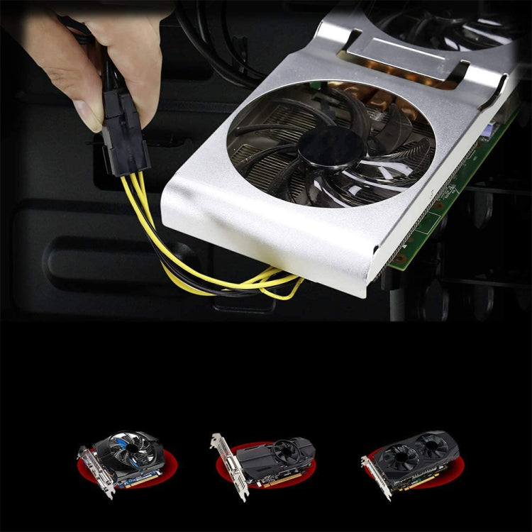 5 PCS 3682 6 Pin Female to 8 Pin Female Graphics Card Power Supply Adapter Cable, Length: 20cm by buy2fix