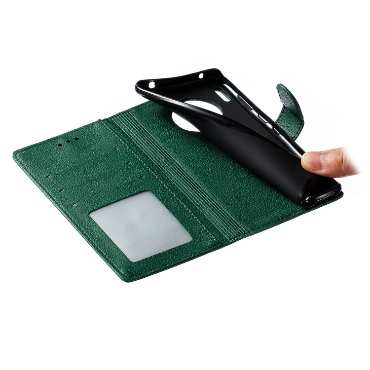 For Huawei Mate 30 Pro Feather Pattern Litchi Texture Horizontal Flip Leather Case with Holder & Wallet & Card Slots(Green) - Huawei Cases by buy2fix | Online Shopping UK | buy2fix