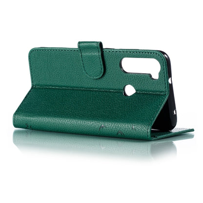 For Xiaomi Redmi Note 8 Feather Pattern Litchi Texture Horizontal Flip Leather Case with Holder & Wallet & Card Slots(Green) - Xiaomi Cases by buy2fix | Online Shopping UK | buy2fix