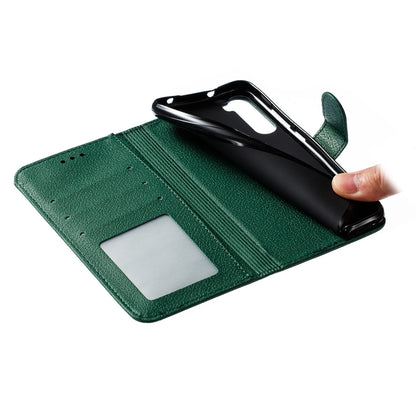 For Xiaomi Redmi Note 8 Feather Pattern Litchi Texture Horizontal Flip Leather Case with Holder & Wallet & Card Slots(Green) - Xiaomi Cases by buy2fix | Online Shopping UK | buy2fix