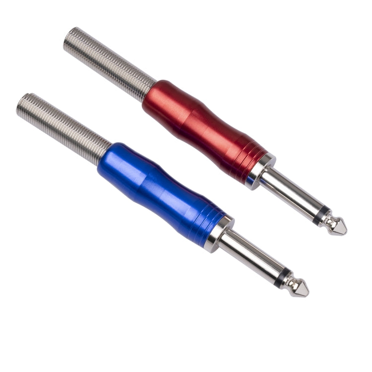 BLS01 DIY Soldering 6.35mm Mono Guitar Audio Cable Plug(Blue) - Microphone Audio Cable & Connector by buy2fix | Online Shopping UK | buy2fix