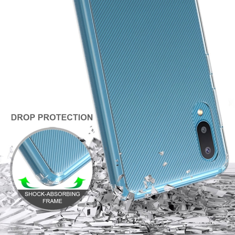 For Samsung Galaxy A02 Shockproof Scratchproof TPU + Acrylic Protective Case(Transparent) by buy2fix