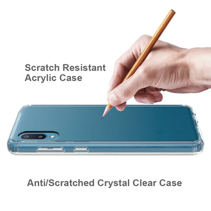 For Samsung Galaxy A02 Shockproof Scratchproof TPU + Acrylic Protective Case(Transparent) by buy2fix