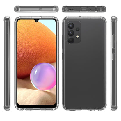 For Samsung Galaxy A32 4G Shockproof Scratchproof TPU + Acrylic Protective Case(Black) by buy2fix