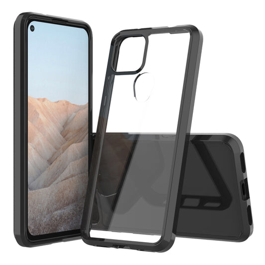 For Google Pixel 5A Shockproof Scratchproof TPU + Acrylic Protective Case(Black) - Google Cases by buy2fix | Online Shopping UK | buy2fix