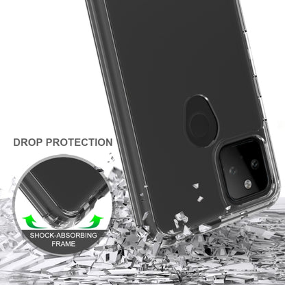 For Google Pixel 5A Shockproof Scratchproof TPU + Acrylic Protective Case(Black) - Google Cases by buy2fix | Online Shopping UK | buy2fix