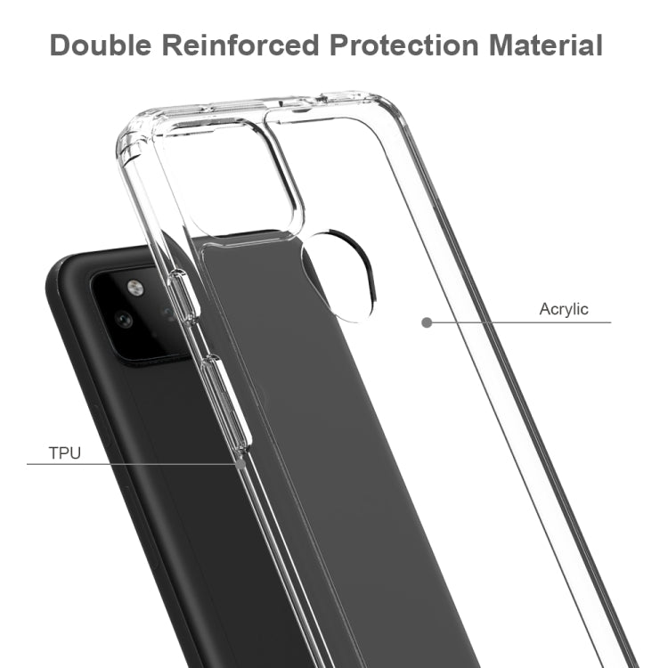 For Google Pixel 5A Shockproof Scratchproof TPU + Acrylic Protective Case(Black) - Google Cases by buy2fix | Online Shopping UK | buy2fix