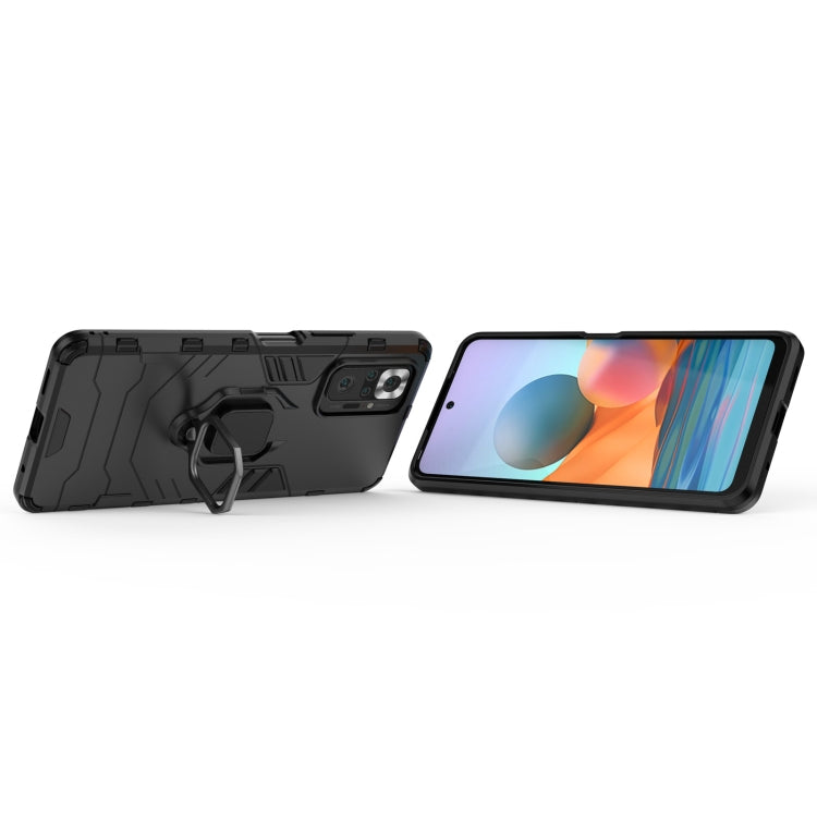 For Xiaomi Redmi Note 10 Pro PC + TPU Shockproof Protective Case with Magnetic Ring Holder(Black) - Xiaomi Cases by buy2fix | Online Shopping UK | buy2fix