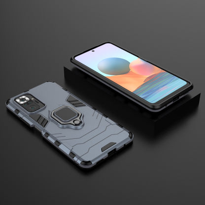 For Xiaomi Redmi Note 10 Pro PC + TPU Shockproof Protective Case with Magnetic Ring Holder(Navy Blue) - Xiaomi Cases by buy2fix | Online Shopping UK | buy2fix