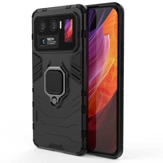 For Xiaomi Mi 11 Ultra PC + TPU Shockproof Protective Case with Magnetic Ring Holder(Black) - Xiaomi Cases by buy2fix | Online Shopping UK | buy2fix