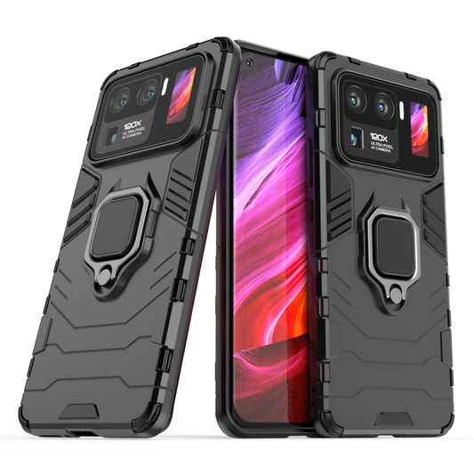 For Xiaomi Mi 11 Ultra PC + TPU Shockproof Protective Case with Magnetic Ring Holder(Black) - Xiaomi Cases by buy2fix | Online Shopping UK | buy2fix