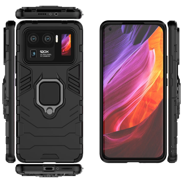 For Xiaomi Mi 11 Ultra PC + TPU Shockproof Protective Case with Magnetic Ring Holder(Black) - Xiaomi Cases by buy2fix | Online Shopping UK | buy2fix