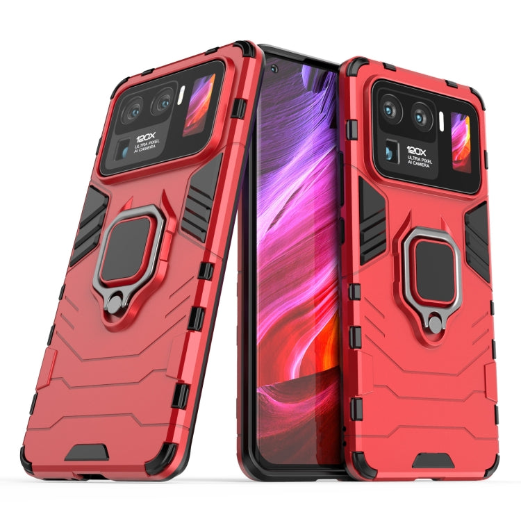 For Xiaomi Mi 11 Ultra PC + TPU Shockproof Protective Case with Magnetic Ring Holder(Red) - Xiaomi Cases by buy2fix | Online Shopping UK | buy2fix