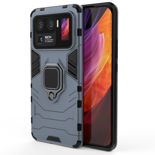 For Xiaomi Mi 11 Ultra PC + TPU Shockproof Protective Case with Magnetic Ring Holder(Navy Blue) - Xiaomi Cases by buy2fix | Online Shopping UK | buy2fix