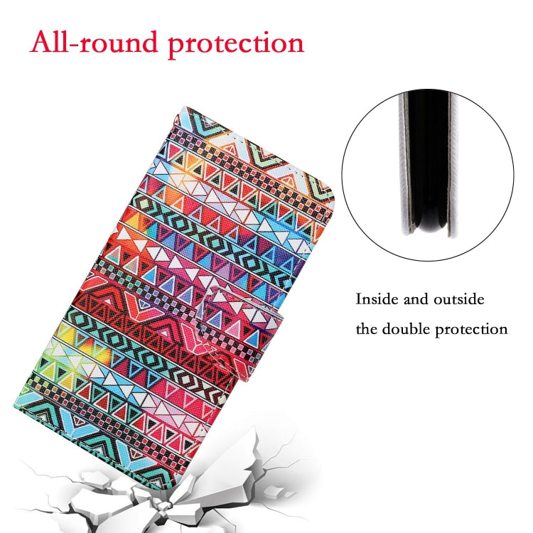 For Xiaomi Poco X3 NFC Colored Drawing Pattern Horizontal Flip Leather Case with Holder & Card Slots & Wallet & Lanyard(Tribal Ethnic Style) - Xiaomi Cases by buy2fix | Online Shopping UK | buy2fix