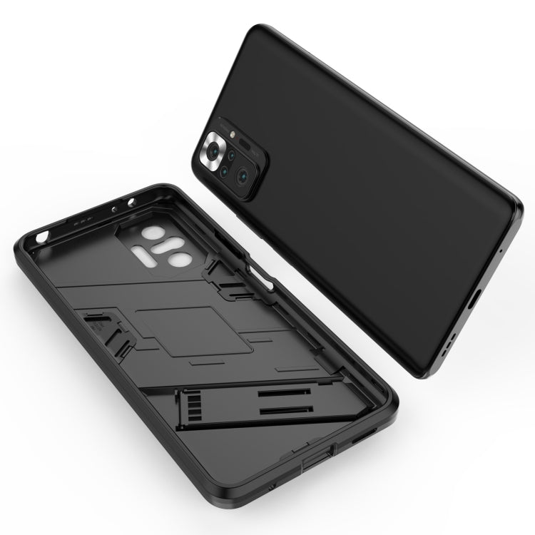 For Xiaomi Redmi Note 10 Pro Punk Armor 2 in 1 PC + TPU Shockproof Case with Invisible Holder(White) - Xiaomi Cases by buy2fix | Online Shopping UK | buy2fix