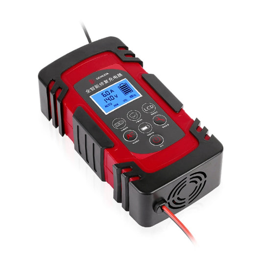 DEMUDA DC-80 Car Battery Charger 12V/24V Intelligent Pulse Repair Type Lead-acid Battery, Plug Type:AU Plug(Red) - Battery Charger by buy2fix | Online Shopping UK | buy2fix