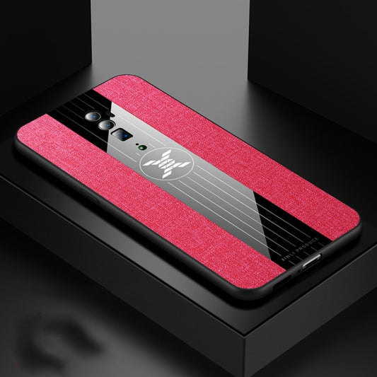 For OPPO Reno 10x Zoom XINLI Stitching Cloth Textue Shockproof TPU Protective Case(Red) - OPPO Cases by XINLI | Online Shopping UK | buy2fix