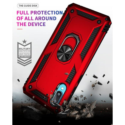 For Samsung Galaxy A02 / M02 Shockproof TPU + PC Protective Case with 360 Degree Rotating Holder(Red) - Galaxy Phone Cases by buy2fix | Online Shopping UK | buy2fix
