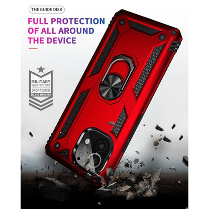 For Xiaomi Mi 11 Shockproof TPU + PC Protective Case with 360 Degree Rotating Holder(Red) - Xiaomi Cases by buy2fix | Online Shopping UK | buy2fix