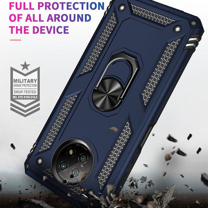 For Xiaomi Redmi Note 9 Shockproof TPU + PC Protective Case with 360 Degree Rotating Holder(Blue) - Xiaomi Cases by buy2fix | Online Shopping UK | buy2fix