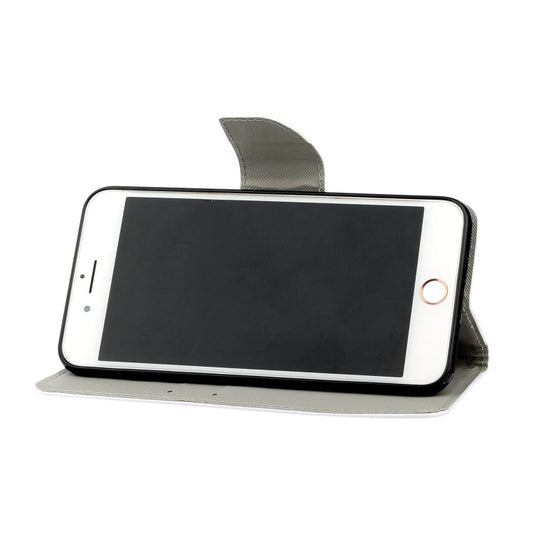 For iPhone SE (2020)/ 7 /8 Painted Pattern Horizontal Flip Leathe Case(Finger) - More iPhone Cases by buy2fix | Online Shopping UK | buy2fix