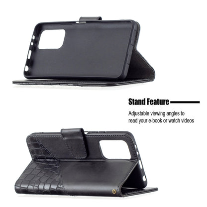 For Xiaomi Redmi Note 10 Pro Matching Color Crocodile Texture Horizontal Flip PU Leather Case with Wallet & Holder & Card Slots(Black) - Xiaomi Cases by buy2fix | Online Shopping UK | buy2fix