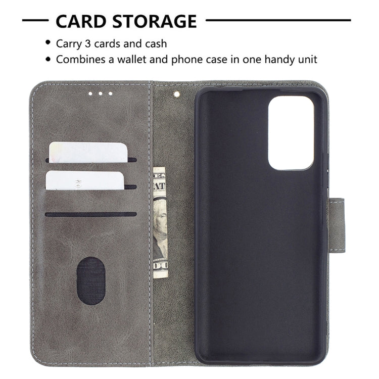 For Xiaomi Redmi Note 10 Pro Matching Color Crocodile Texture Horizontal Flip PU Leather Case with Wallet & Holder & Card Slots(Grey) - Xiaomi Cases by buy2fix | Online Shopping UK | buy2fix