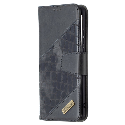 For Huawei P50 Pro Matching Color Crocodile Texture Horizontal Flip PU Leather Case with Wallet & Holder & Card Slots(Black) - Huawei Cases by buy2fix | Online Shopping UK | buy2fix