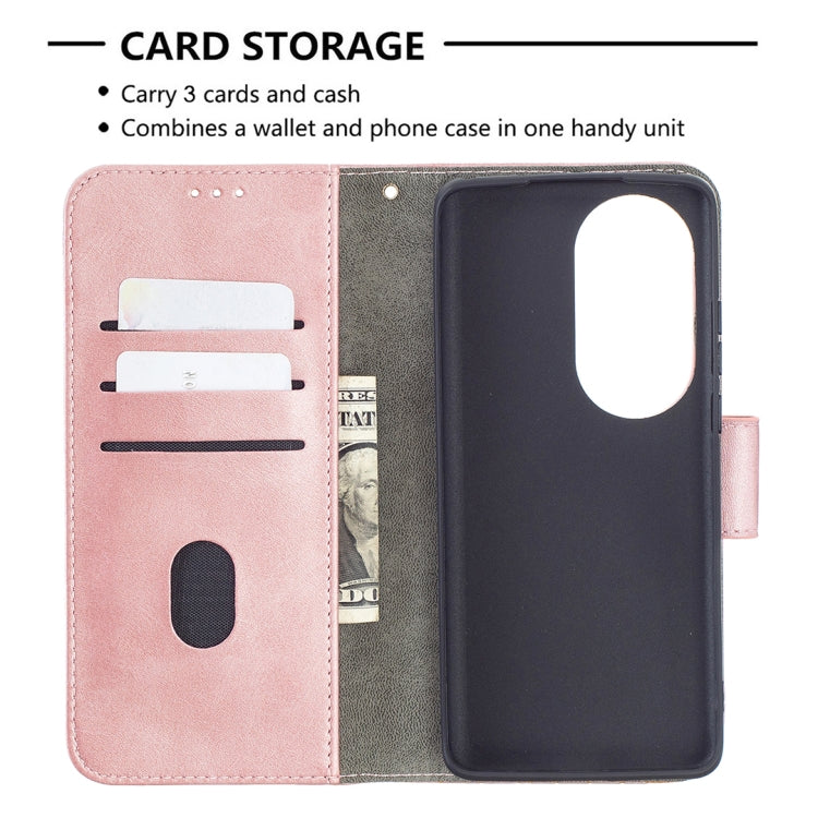 For Huawei P50 Pro Matching Color Crocodile Texture Horizontal Flip PU Leather Case with Wallet & Holder & Card Slots(Rose Gold) - Huawei Cases by buy2fix | Online Shopping UK | buy2fix