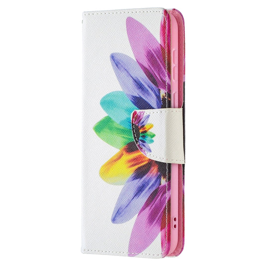 For Huawei P50 Colored Drawing Pattern Horizontal Flip Leather Case with Holder & Card Slots & Wallet(Sun Flower) - Huawei Cases by buy2fix | Online Shopping UK | buy2fix