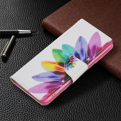 For Huawei P50 Colored Drawing Pattern Horizontal Flip Leather Case with Holder & Card Slots & Wallet(Sun Flower) - Huawei Cases by buy2fix | Online Shopping UK | buy2fix