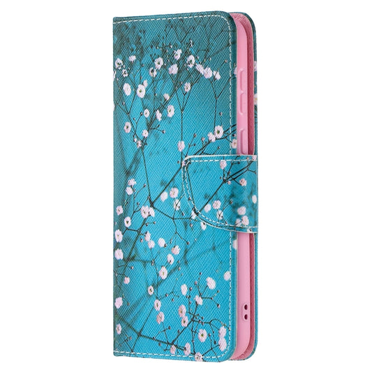 For Huawei P50 Colored Drawing Pattern Horizontal Flip Leather Case with Holder & Card Slots & Wallet(Plum Blossom) - Huawei Cases by buy2fix | Online Shopping UK | buy2fix