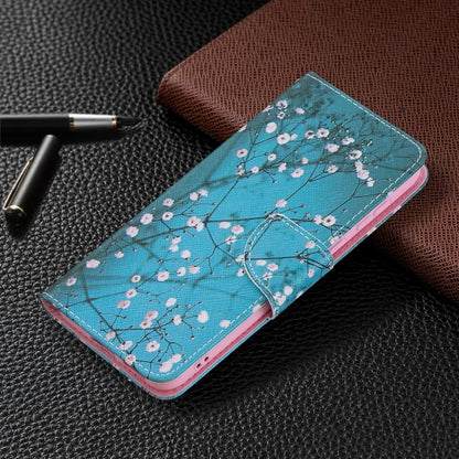 For Huawei P50 Colored Drawing Pattern Horizontal Flip Leather Case with Holder & Card Slots & Wallet(Plum Blossom) - Huawei Cases by buy2fix | Online Shopping UK | buy2fix