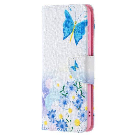 For Huawei P50 Colored Drawing Pattern Horizontal Flip Leather Case with Holder & Card Slots & Wallet(Pansy) - Huawei Cases by buy2fix | Online Shopping UK | buy2fix