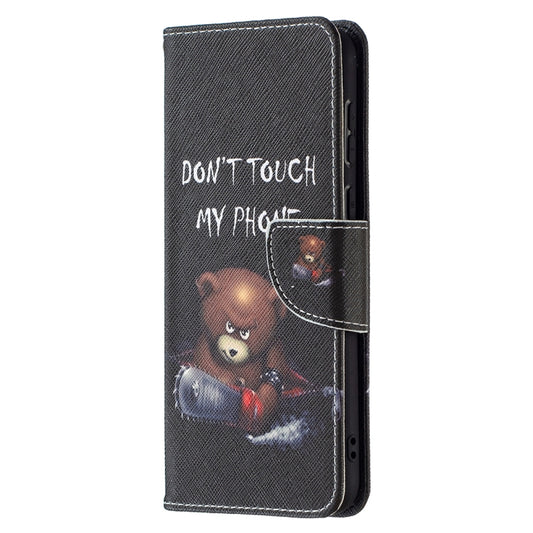 For Huawei P50 Colored Drawing Pattern Horizontal Flip Leather Case with Holder & Card Slots & Wallet(Bear) - Huawei Cases by buy2fix | Online Shopping UK | buy2fix