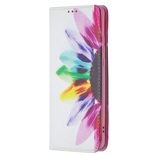 For Huawei P50 Pro Colored Drawing Pattern Invisible Magnetic Horizontal Flip PU Leather Case with Holder & Card Slots & Wallet(Sun Flower) - Huawei Cases by buy2fix | Online Shopping UK | buy2fix