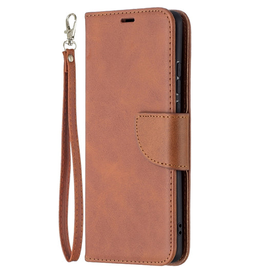 For Huawei P50 Pro Retro Lambskin Texture Pure Color Horizontal Flip PU Leather Case with Holder & Card Slots & Wallet & Lanyard(Brown) - Huawei Cases by buy2fix | Online Shopping UK | buy2fix