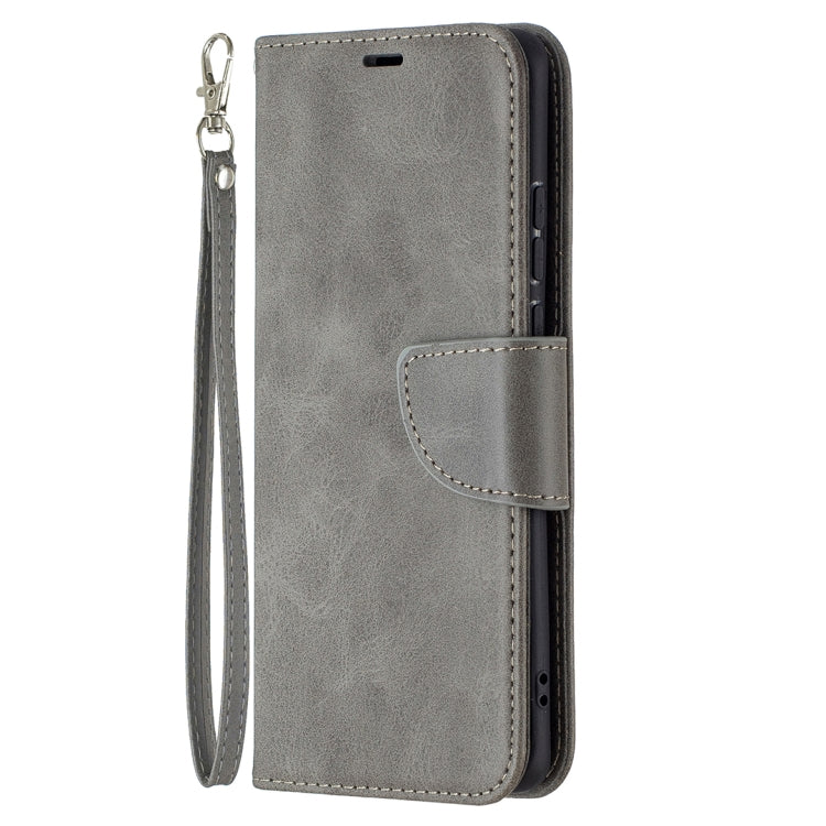 For Huawei P50 Pro Retro Lambskin Texture Pure Color Horizontal Flip PU Leather Case with Holder & Card Slots & Wallet & Lanyard(Grey) - Huawei Cases by buy2fix | Online Shopping UK | buy2fix