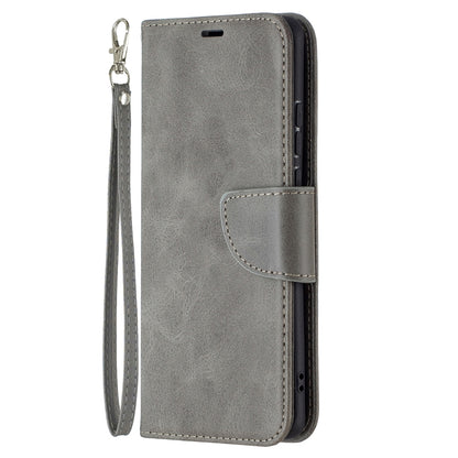 For Huawei P50 Pro Retro Lambskin Texture Pure Color Horizontal Flip PU Leather Case with Holder & Card Slots & Wallet & Lanyard(Grey) - Huawei Cases by buy2fix | Online Shopping UK | buy2fix