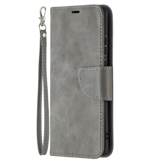 For Huawei P50 Pro Retro Lambskin Texture Pure Color Horizontal Flip PU Leather Case with Holder & Card Slots & Wallet & Lanyard(Grey) - Huawei Cases by buy2fix | Online Shopping UK | buy2fix