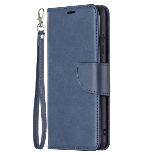 For Samsung Galaxy A32 4G Retro Lambskin Texture Pure Color Horizontal Flip PU Leather Case with Holder & Card Slots & Wallet & Lanyard(Blue) by buy2fix